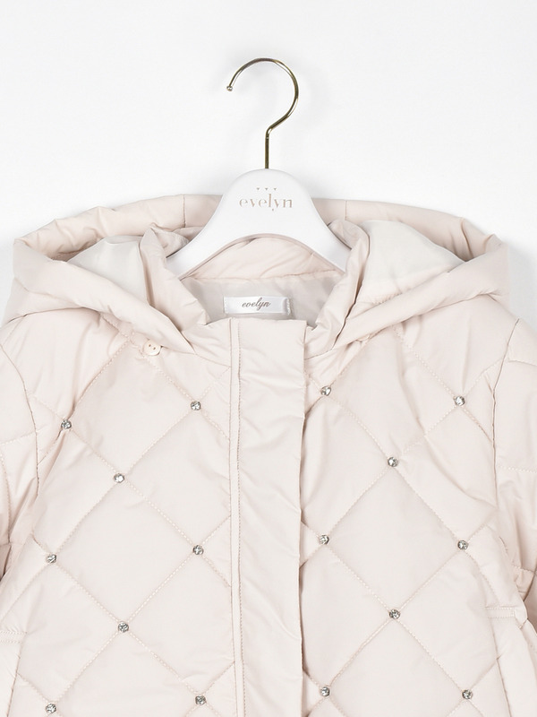 ビジューショートダウン 詳細画像 ブラック 11