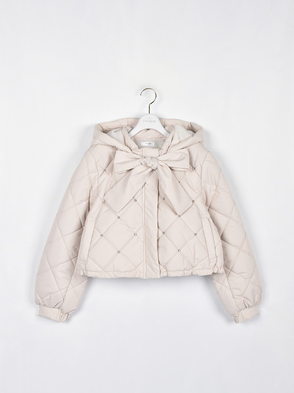 ビジューショートダウン 詳細画像 ピンク 1