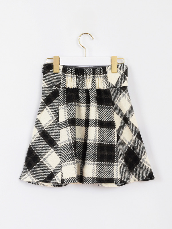 チェックボックスミニスカート 詳細画像 オフホワイト 11