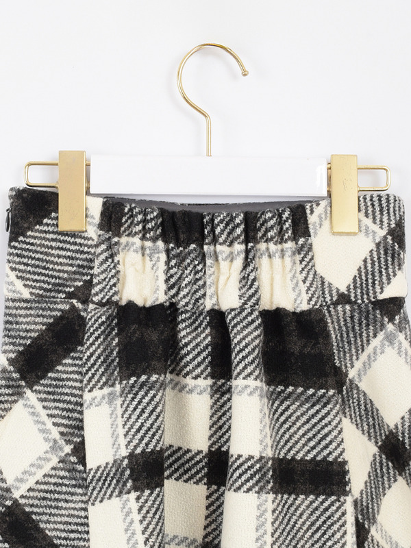 チェックボックスミニスカート 詳細画像 オフホワイト 11