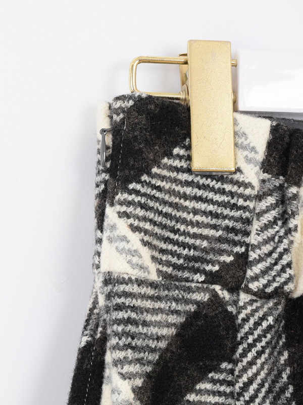 チェックボックスミニスカート 詳細画像 オフホワイト 11