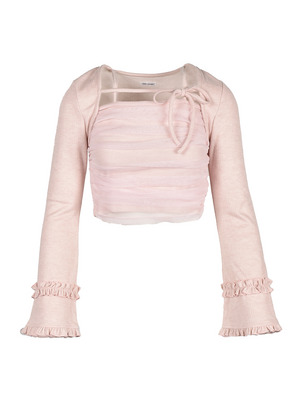 Bust Gather Tulle Tops
