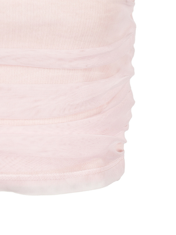 Bust Gather Tulle Tops 詳細画像 チャコール 11