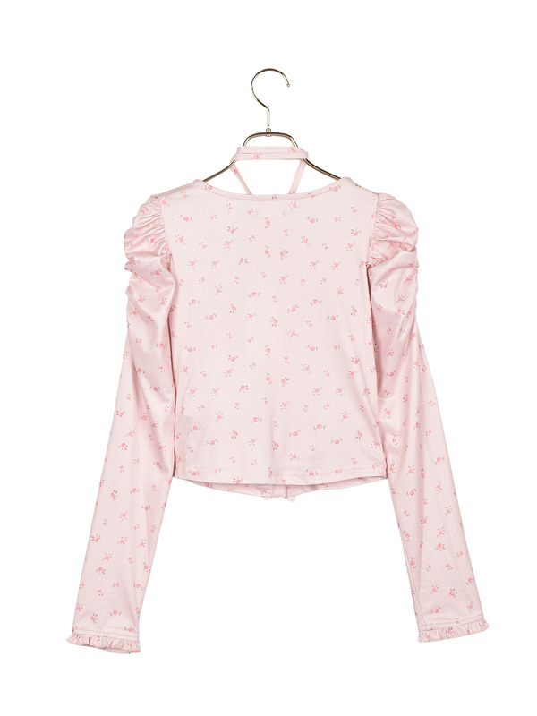Flower Gather Fit Tops 詳細画像 グレイ 11