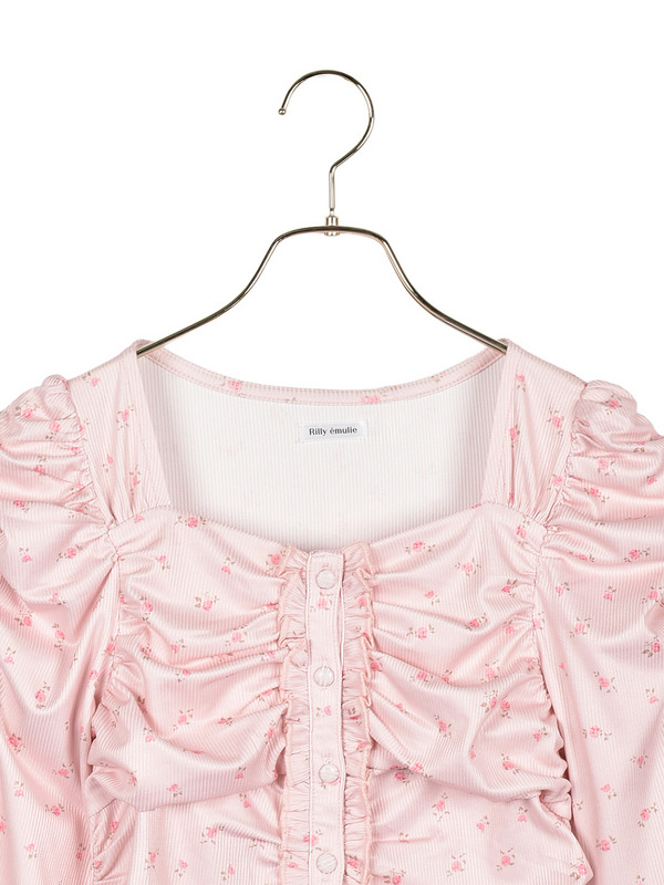 Flower Gather Fit Tops 詳細画像 グレイ 11