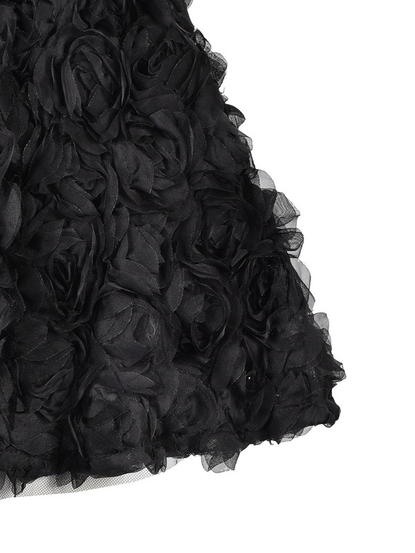 Rose Tulle Mini Skirt 詳細画像 ブラック 11