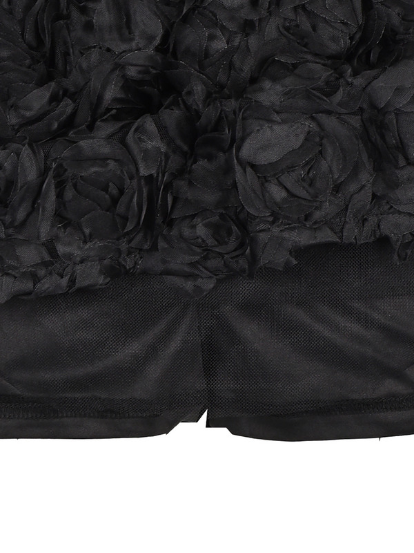 Rose Tulle Mini Skirt 詳細画像 ブラック 11