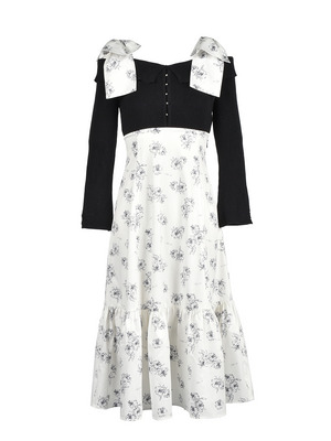 Lily Flower Ribbon Docking Onepiece