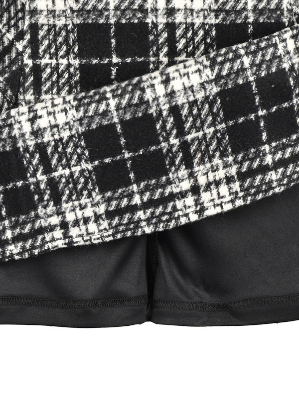 Check Tight Mini Skirt 詳細画像 ブラック 11