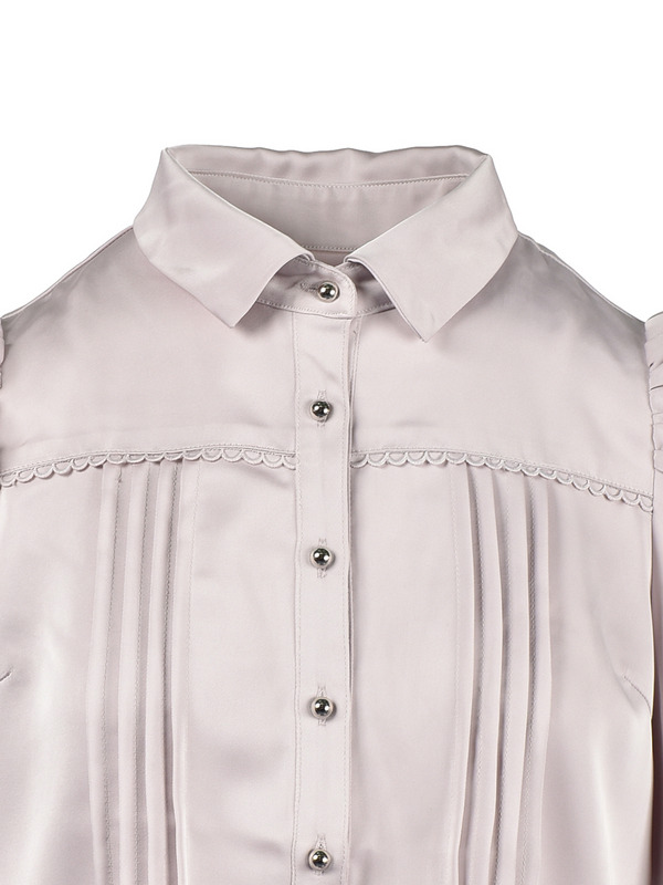 Rose Ribbon Collar Blouse 詳細画像 ブラック 11