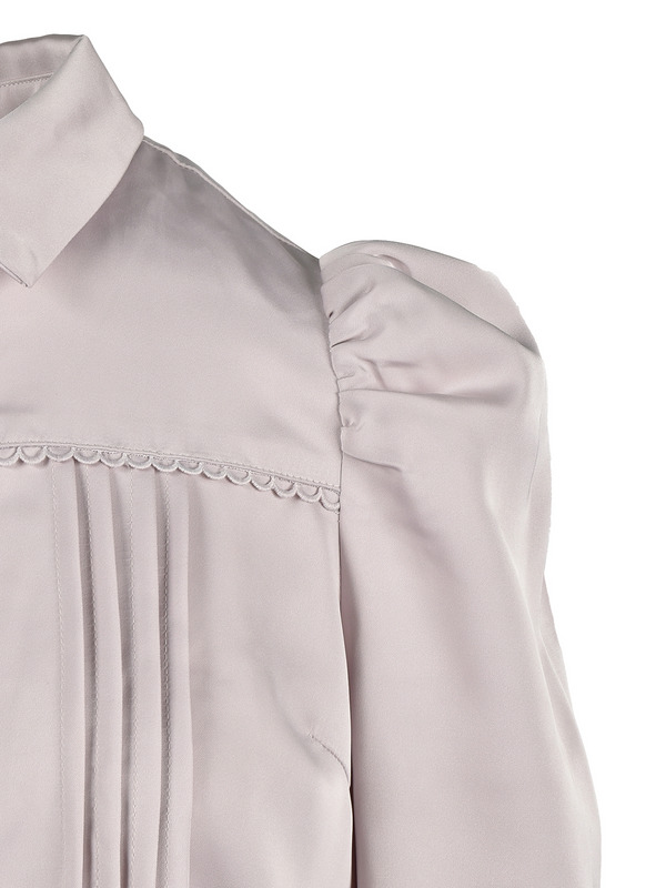 Rose Ribbon Collar Blouse 詳細画像 ブラック 11