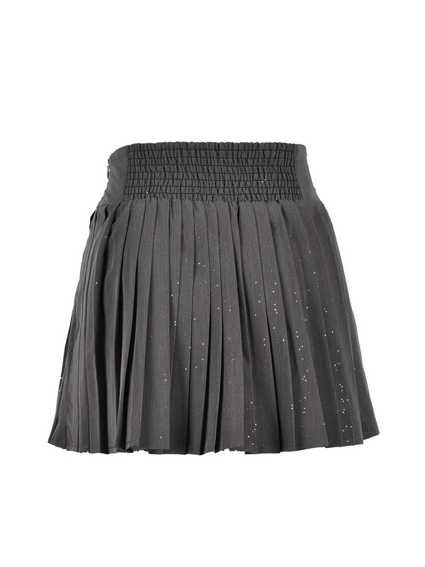 Sequin Double Pleats Skirt 詳細画像 ブラック 11