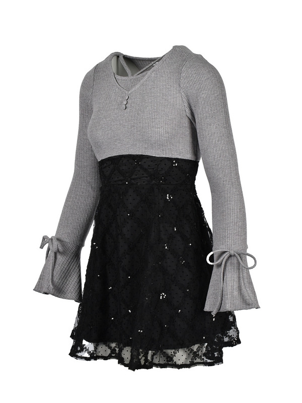 Tulle Docking Mini Onepiece 詳細画像 ブラック 11