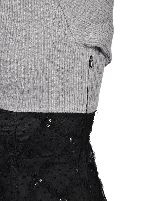 Tulle Docking Mini Onepiece 詳細画像 ブラック 11
