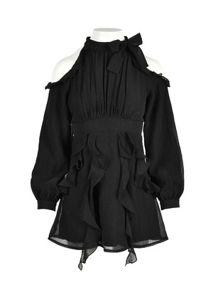 American Sleeve Frill Mini Onepiece
