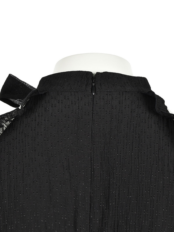 American Sleeve Frill Mini Onepiece 詳細画像 ブラック 11