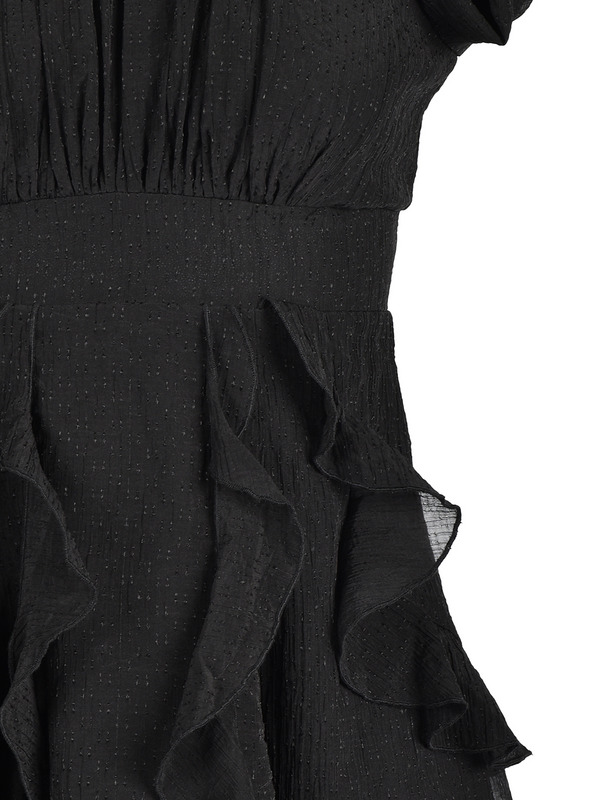 American Sleeve Frill Mini Onepiece 詳細画像 ブラック 11