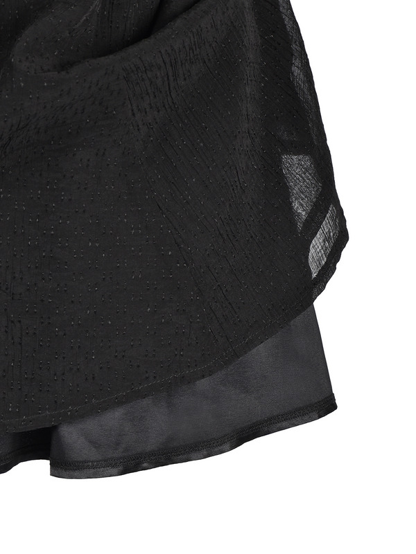 American Sleeve Frill Mini Onepiece 詳細画像 ブラック 11