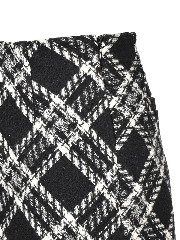 Fur Check Short Pants 詳細画像 ブラック 16