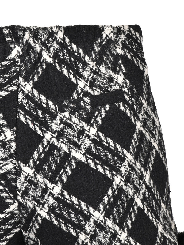 Fur Check Short Pants 詳細画像 ブラック 16