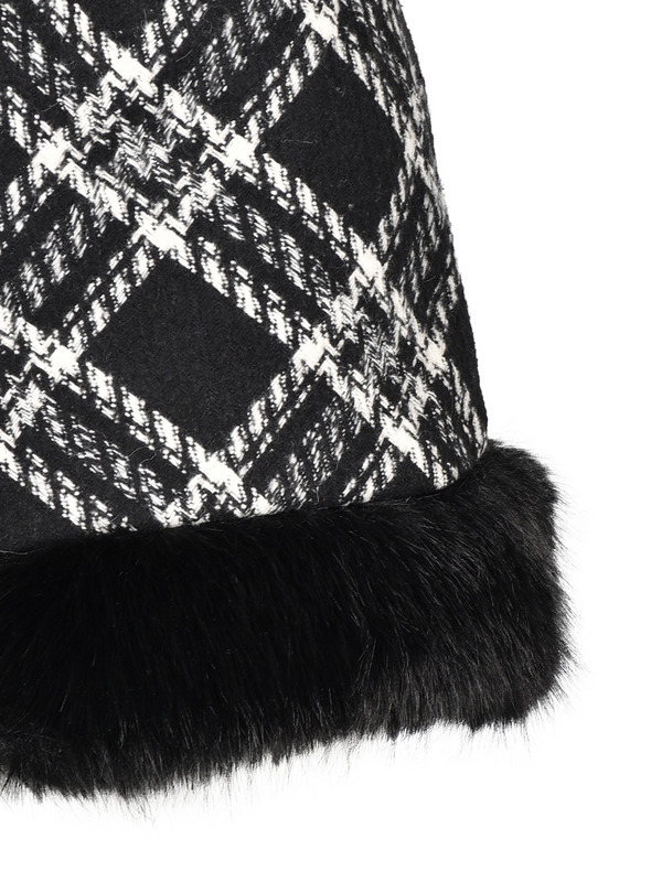 Fur Check Short Pants 詳細画像 ブラック 16