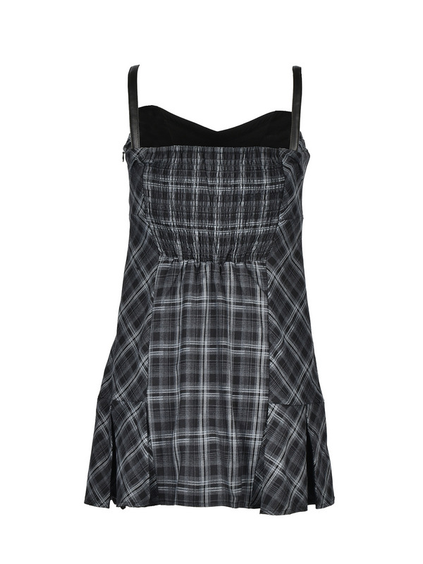 Heart Cut Check Cami Onepiece 詳細画像 ネイビー 11