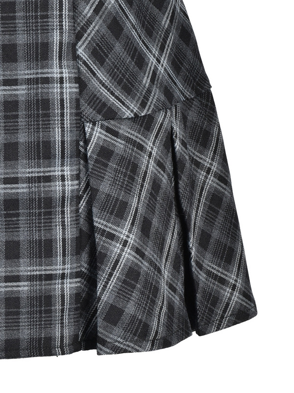 Heart Cut Check Cami Onepiece 詳細画像 ネイビー 11