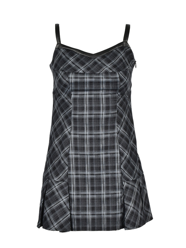 Heart Cut Check Cami Onepiece 詳細画像 ネイビー 1