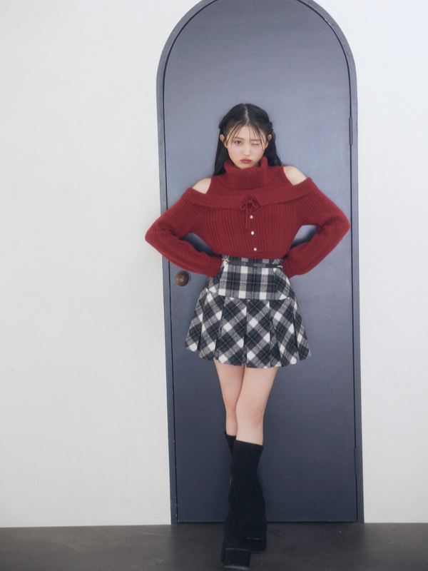 Ribbon Belt Mini Skirt 詳細画像 ブラック 11