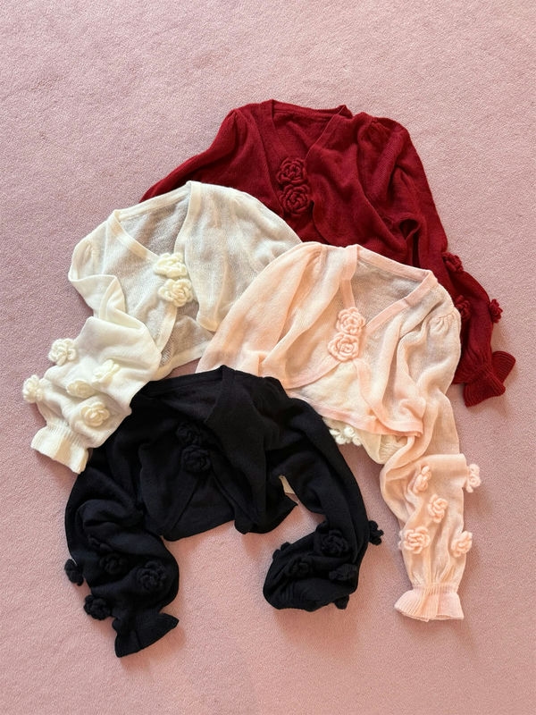 Rose Sheer Bolero 詳細画像 オフホワイト 11