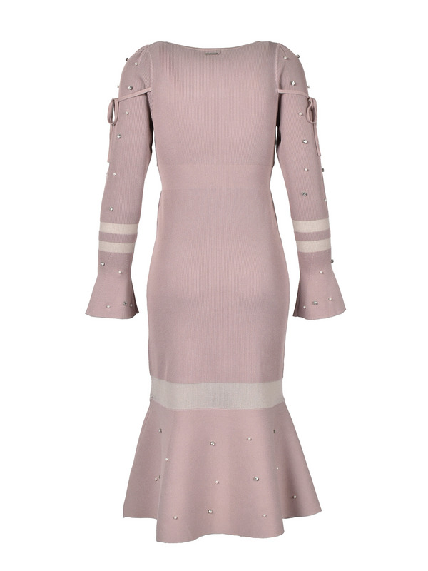 Bijou Sheer Knit Mermaid Onepiece 詳細画像 ブラック 11