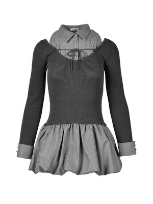 Balloon Knit Mini Onepiece