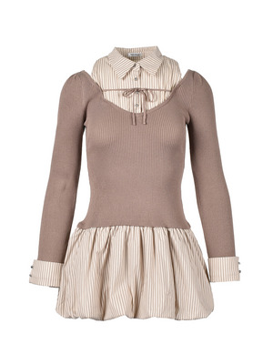 Balloon Knit Mini Onepiece