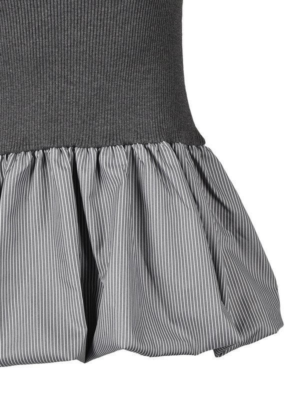 Balloon Knit Mini Onepiece 詳細画像 チャコール 11