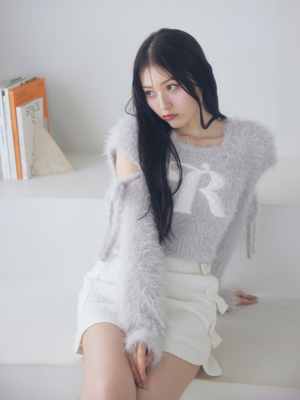 Quilted Shaggy Knit 詳細画像 オフホワイト 16