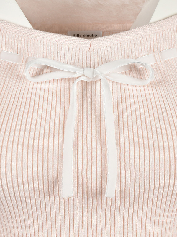 Sleeve Beaded Shaggy Bolero Set 詳細画像 オフホワイト 11