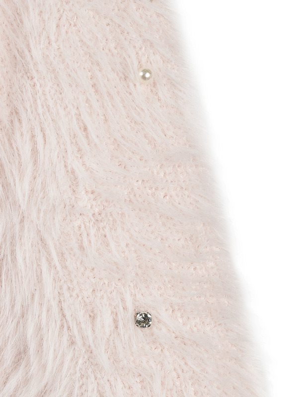 Sleeve Beaded Shaggy Bolero Set 詳細画像 オフホワイト 11