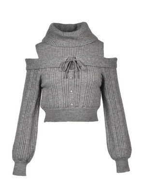 Turtleneck Off Shoulder Knit