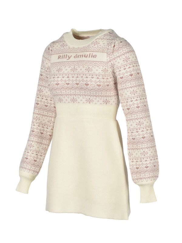 Rilly emulie Mini Knit Onepiece 詳細画像 グレイ 16