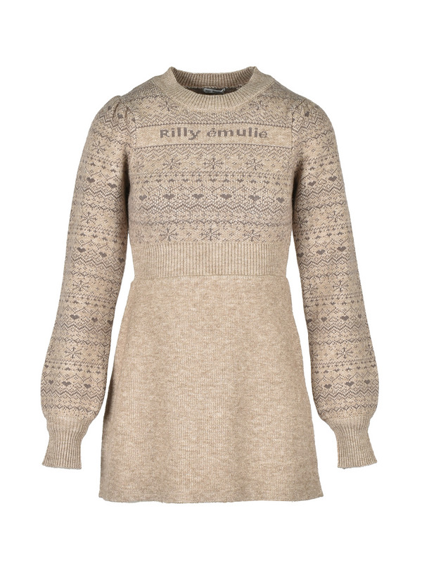 Rilly emulie Mini Knit Onepiece 詳細画像 ブラウン 1