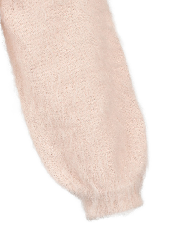 Ribbon Bijou Shaggy Cardigan 詳細画像 チャコール 11