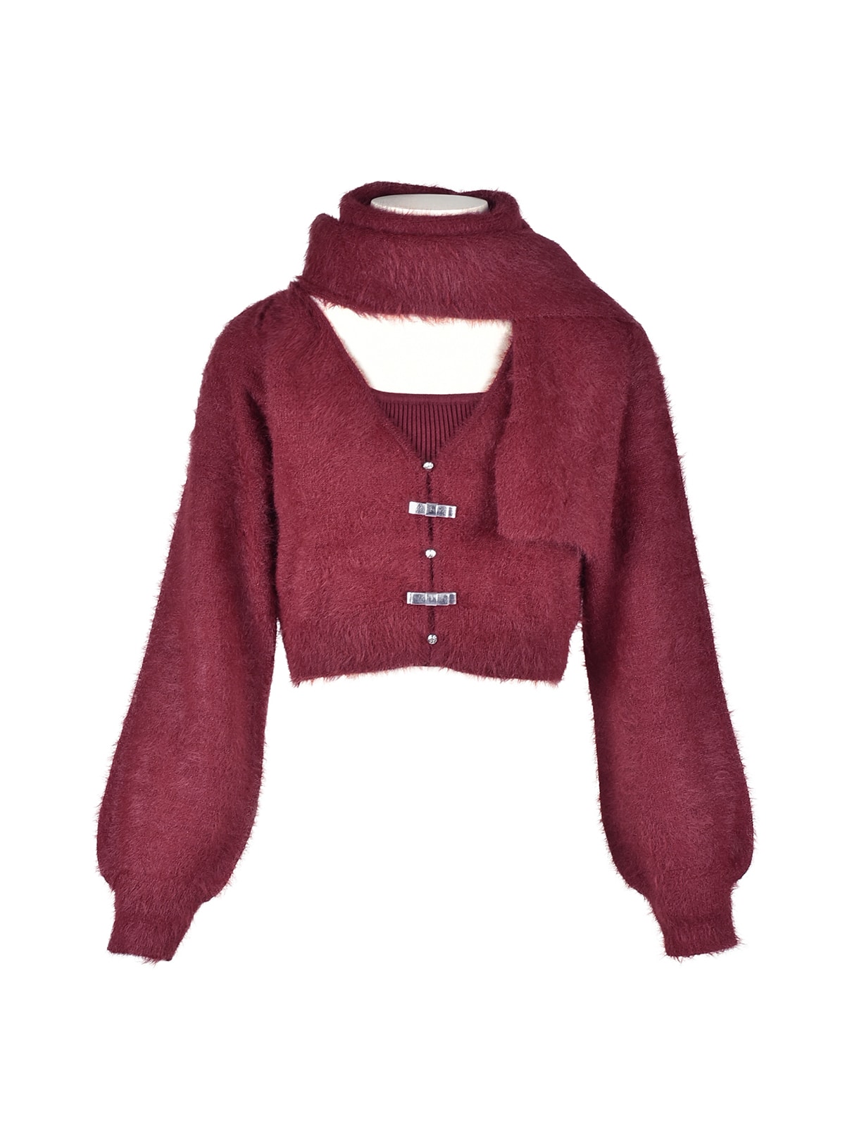 Shaggy Scarf Cardigan Set｜evelyn（エブリン）公式通販サイト