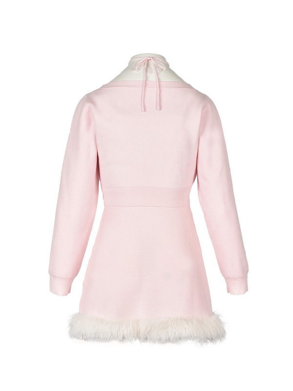 Fur Cami Cardigan Onepiece 詳細画像 アイスグレイ 16