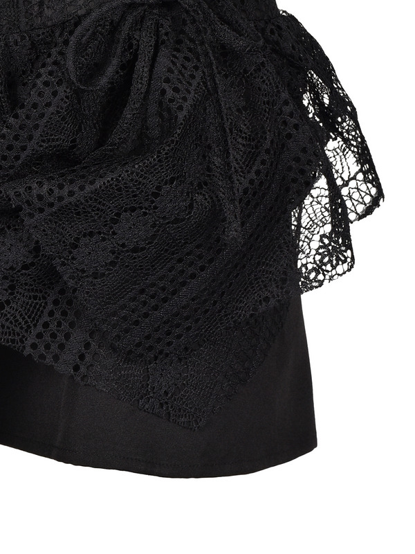 Asymmetry Ribbon Lace Skirt 詳細画像 オフホワイト 11