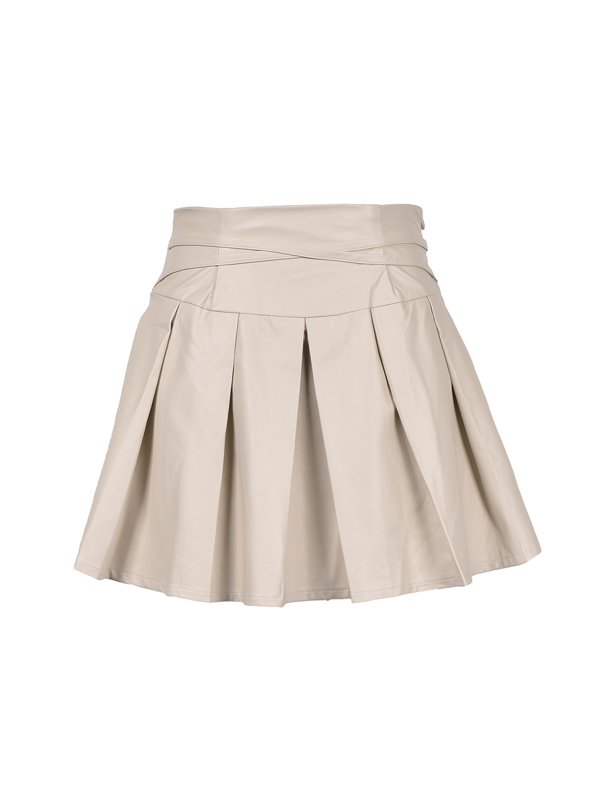 Cross Leather Pleats Skirt｜evelyn（エブリン）公式通販サイト