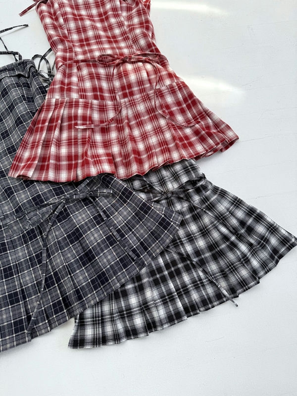 Pleats Halter Neck Cami Onepiece 詳細画像 オフホワイト 11