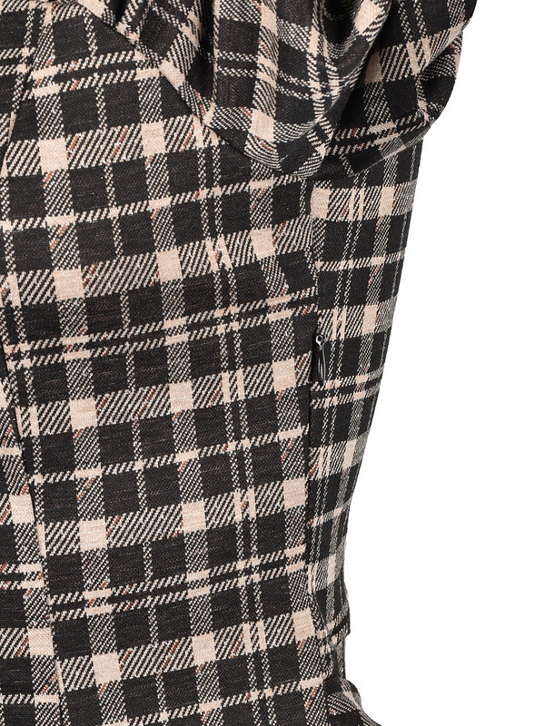Back Ribbon Check Sweat Onepiece 詳細画像 ブラック 11