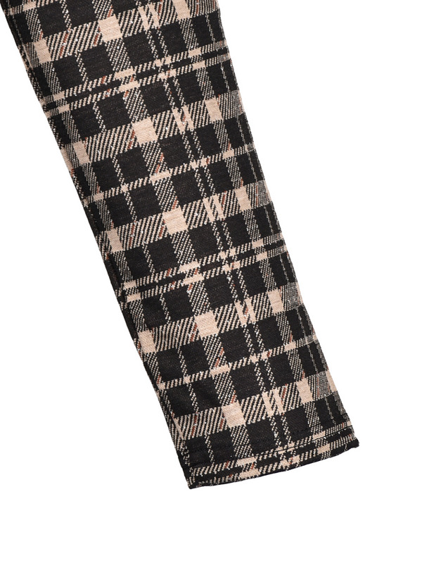 Back Ribbon Check Sweat Onepiece 詳細画像 ブラック 11