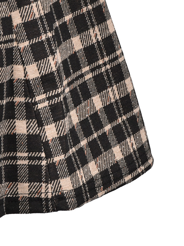 Back Ribbon Check Sweat Onepiece 詳細画像 ブラック 11