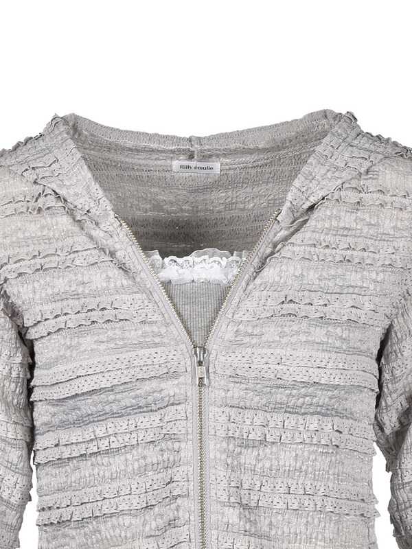 Lace Ribbon Hoodie Set 詳細画像 ブラック 11